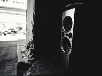 Close-up of abandoned metal