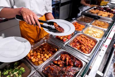 Man preparing food