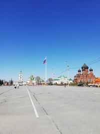 View of building against blue sky