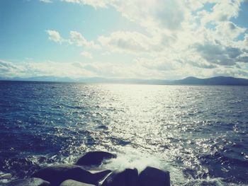 Scenic view of sea against sky