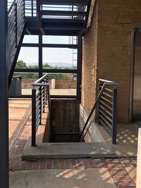 Empty staircase in building