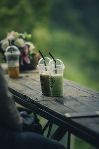 Close-up of drink on table