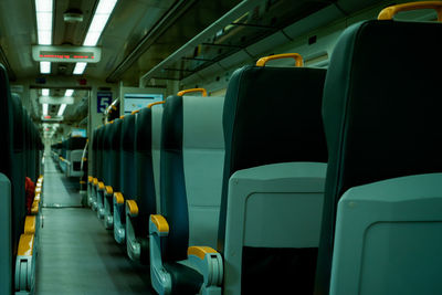 Interior of commuter line