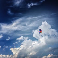 Low angle view of cloudy sky
