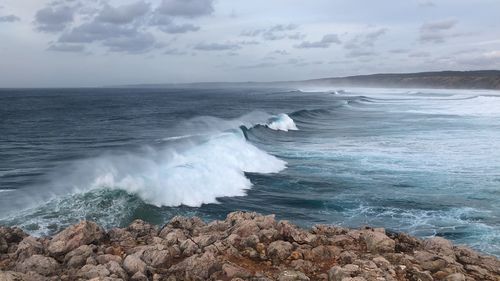 Scenic view of sea against sky