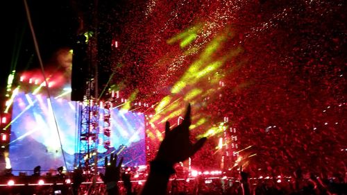Crowd at music concert