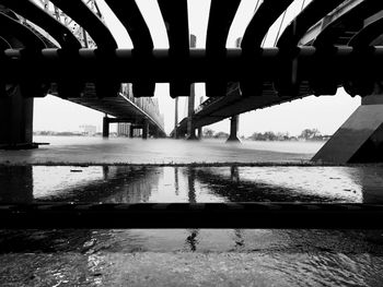 View of bridge over river