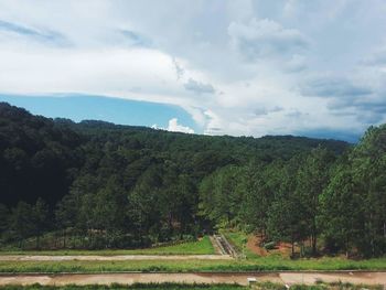 Scenic view of landscape against sky