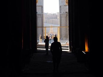 Full length of woman walking in city