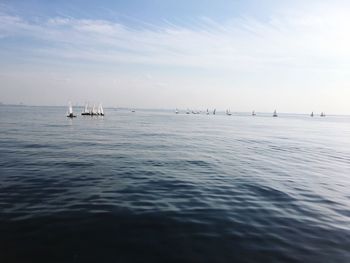 Scenic view of sea against sky