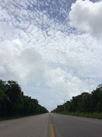 Country road along landscape