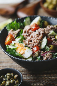 Close-up of food in plate