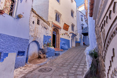 Chefchaouen morocco buildins in blue city