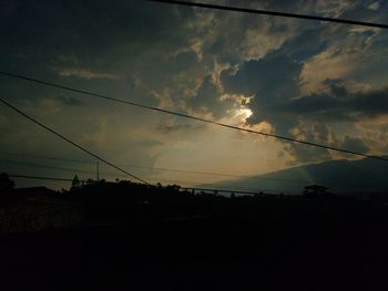 Low angle view of cloudy sky