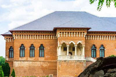 Low angle view of historic building against sky