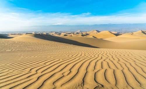 Scenic view of desert against sky