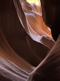 Low angle view of rock formation