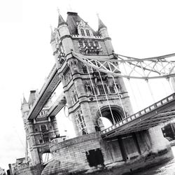 Low angle view of clock tower