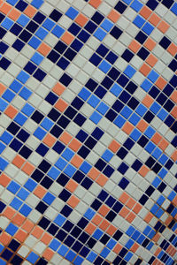 Full frame shot of tiled floor