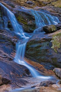 Scenic view of waterfall