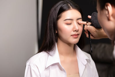 Portrait of beautiful woman