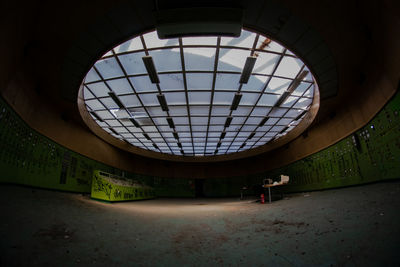 Low angle view of skylight