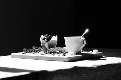 Close-up of food on table