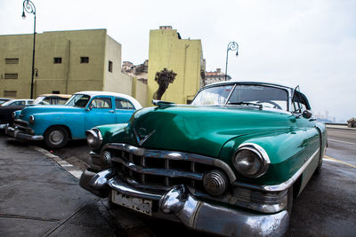 Cars parked in parking lot