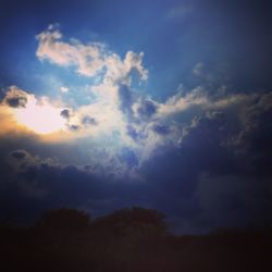 Low angle view of cloudy sky