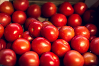 Full frame shot of tomatoes at market