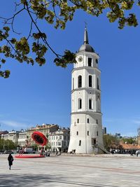 Low angle view of buildings against sky