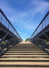 Low angle view of bridge against sky