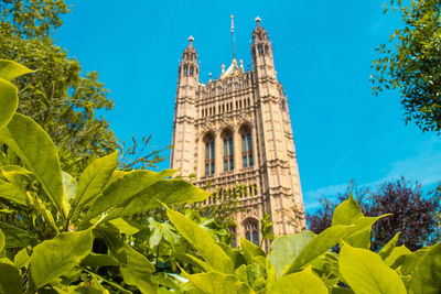 Low angle view of church against sky