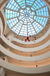 Low angle view of skylight