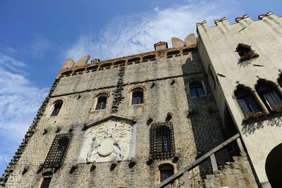 Low angle view of historic building against sky