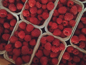 Full frame shot of strawberries