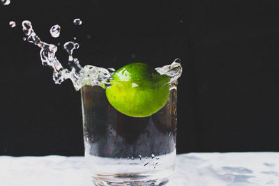 Close-up of drink on table