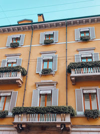 Low angle view of residential building