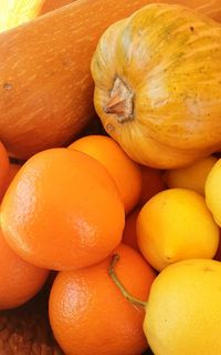 Full frame shot of pumpkins at market