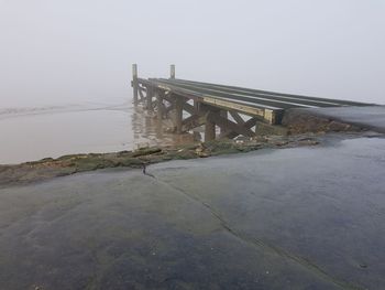 Scenic view of bridge against sky