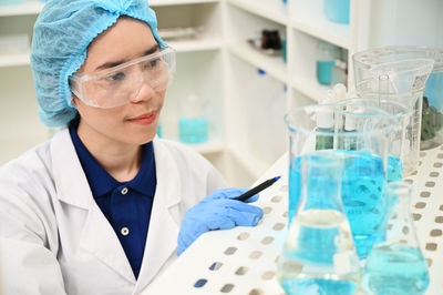 Portrait of scientist working in laboratory