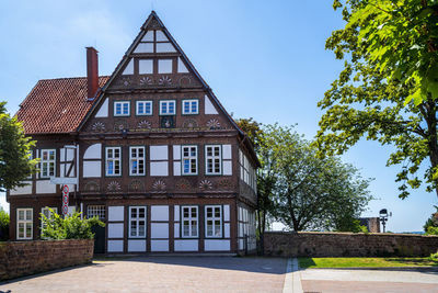 Low angle view of building against sky