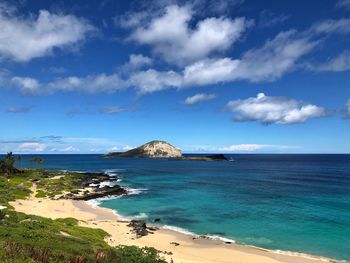 Scenic view of sea against sky