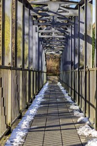 Bridge eiserner steg over the river glan in meisenheim, germany