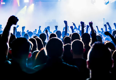 Crowd at music concert