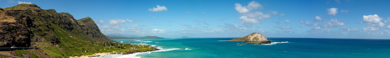 Panoramic view of sea against sky