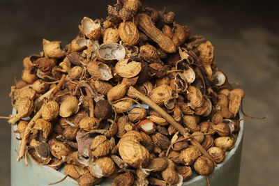 Close-up of roasted coffee beans