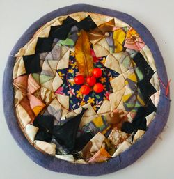 High angle view of fruits in bowl on table