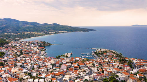 Summer neos marmaras village. sithonia, greece.