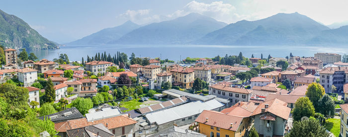 High angle view of menaggio